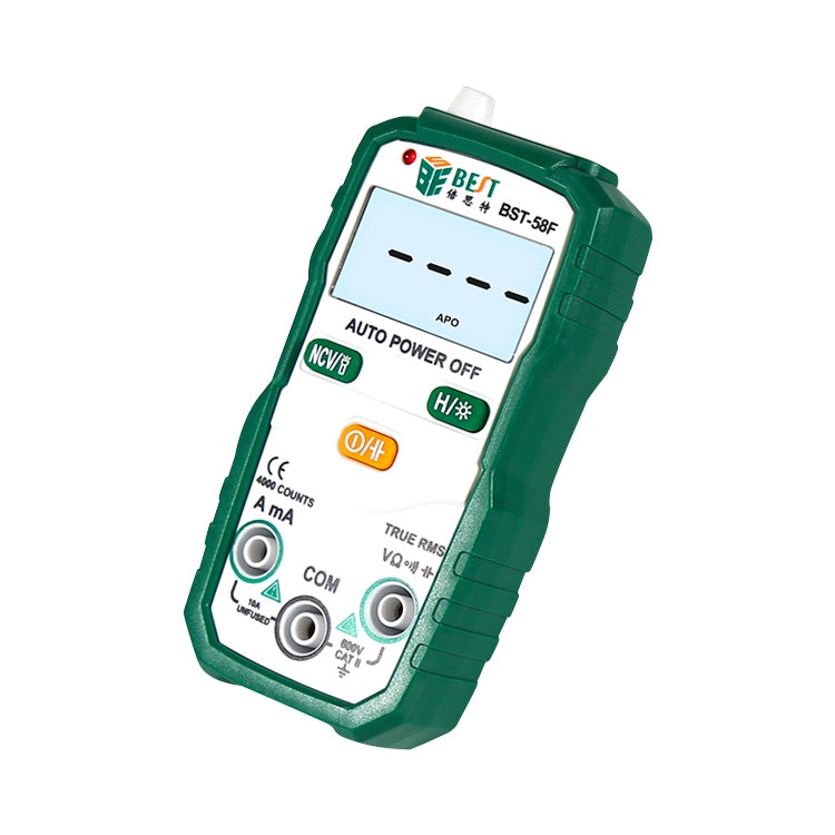 BEST BST-58F Full Automatic Range Multimeter Without Shift Intelligent Identification Digital Multimeter Household Mini Electrical Instrument