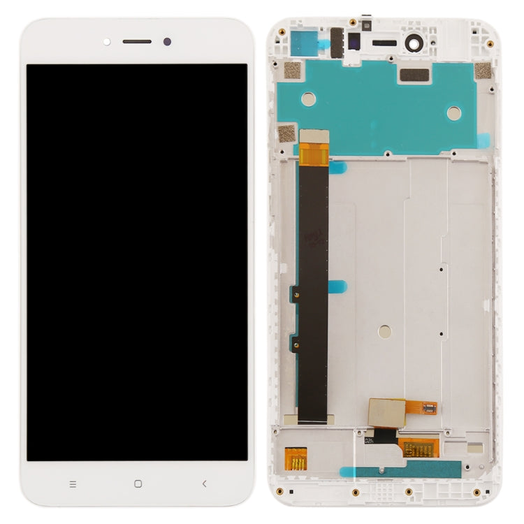 LCD Screen and Digitizer Full Assembly with Frame for Xiaomi Redmi Note 5A, For Xiaomi Redmi Note 5A — White