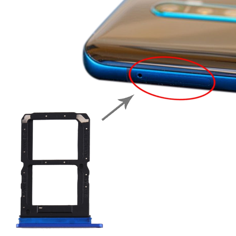 SIM Card Tray + SIM Card Tray, For OPPO Reno Ace
