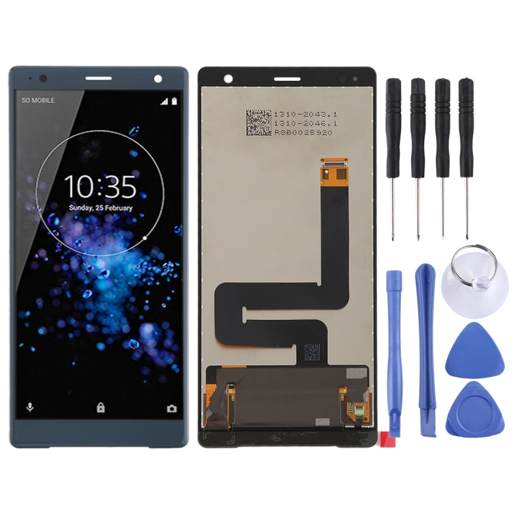 LCD Screen and Digitizer Full Assembly (Original) for Sony Xperia XZ2 — Purple