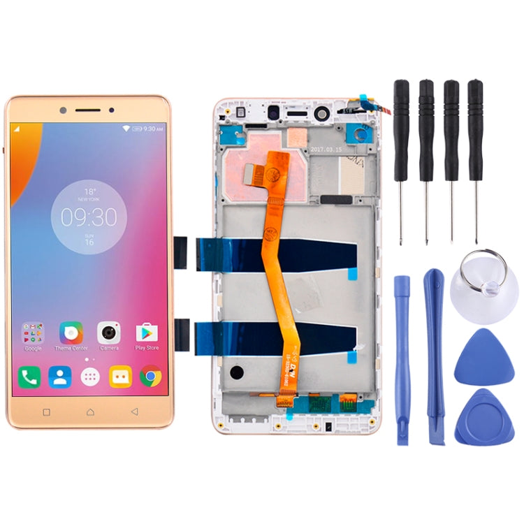 LCD Screen and Digitizer Full Assembly with Frame for 5.5 inch Lenovo K6 Note K53a48