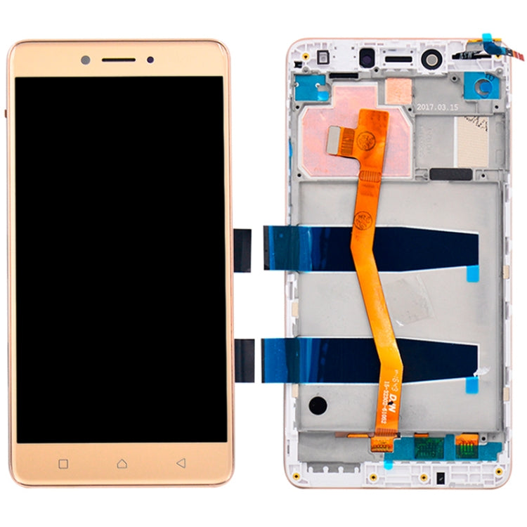LCD Screen and Digitizer Full Assembly with Frame for 5.5 inch Lenovo K6 Note K53a48