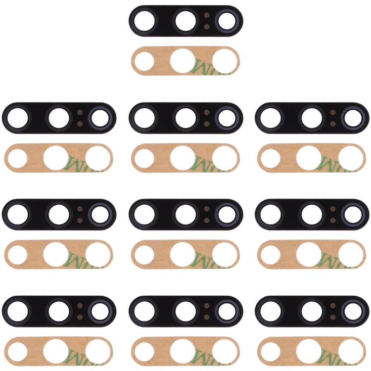 10 PCS Back Camera Lens & Adhesive for Xiaomi Mi 9 SE, For Xiaomi Mi 9 SE