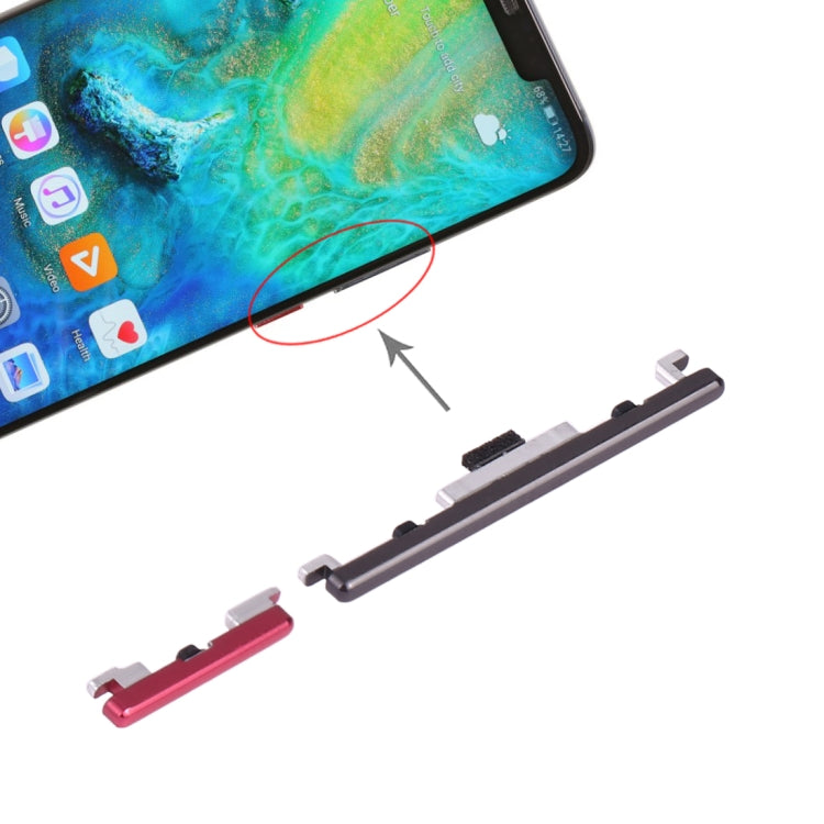 Power Button and Volume Control Button for Huawei Mate 20 Pro, For Huawei Mate 20 Pro (Twilight), For Huawei Mate 20 Pro, For Huawei Mate 20 Pro (Green) — Black