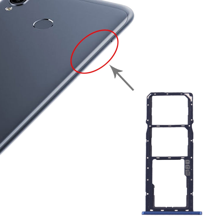 SIM Card Tray + SIM Card Tray + Micro SD Card Tray for Asus Zenfone Max M2 ZB633KL