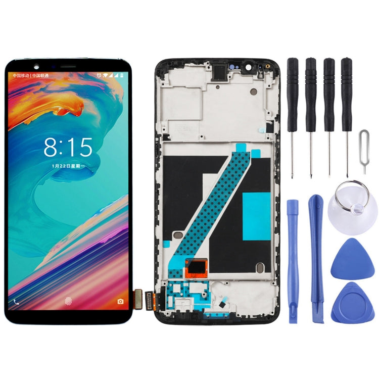 A5010 Digitizer Full Assembly with Frame OEM LCD Screen, For Oneplus 5T — For Oneplus 5T