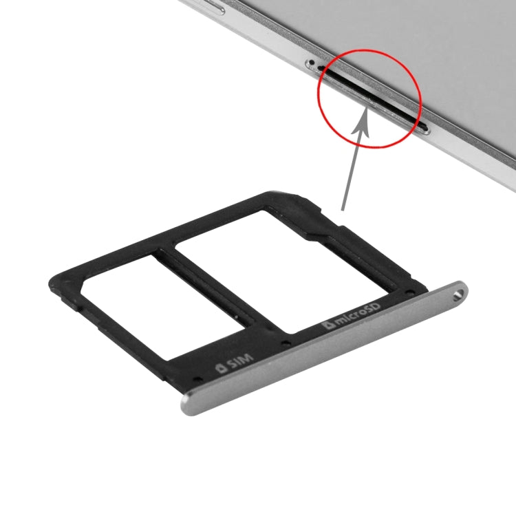 For Galaxy A9(2016) / A9000 SIM Card Tray and Micro SD Card Tray