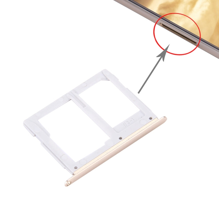 C5000 SIM Card Tray + Micro SD / SIM Card Tray, For Galaxy C5