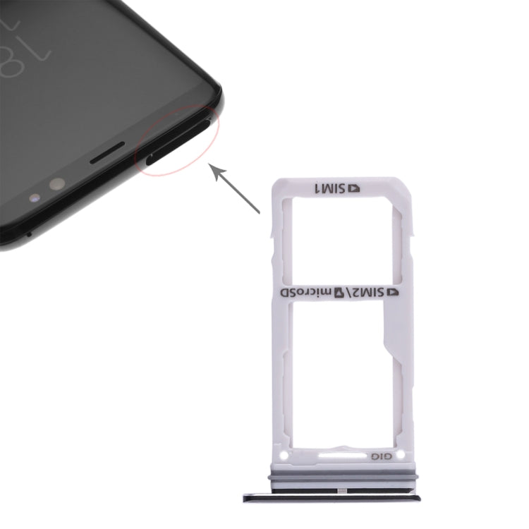 2 SIM Card Tray / Micro SD Card Tray, For Galaxy S8 / S8+, For Samsung Galaxy S8 (Double) — view 10