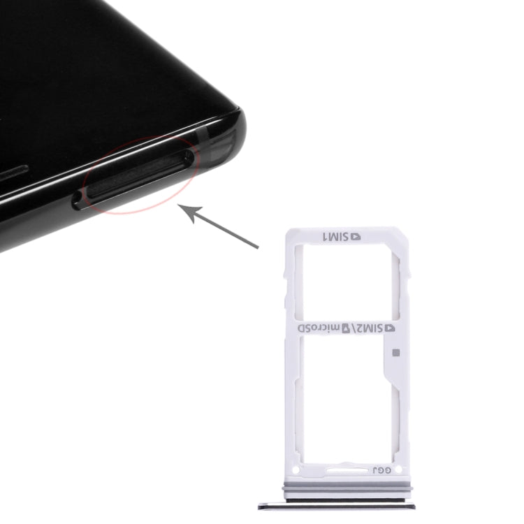 2 SIM Card Tray / Micro SD Card Tray, For Galaxy Note 8