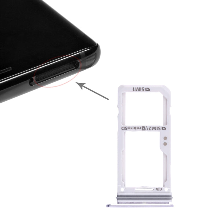 2 SIM Card Tray / Micro SD Card Tray, For Galaxy Note 8