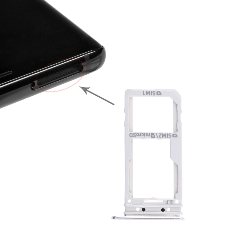 2 SIM Card Tray / Micro SD Card Tray, For Galaxy Note 8