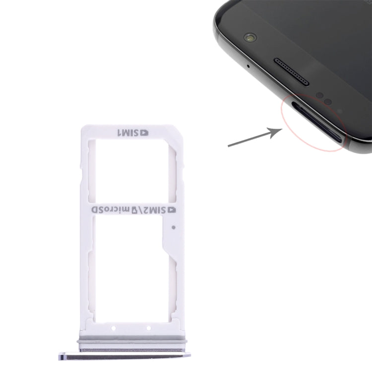2 SIM Card Tray / Micro SD Card Tray, For Galaxy S7 — view 7