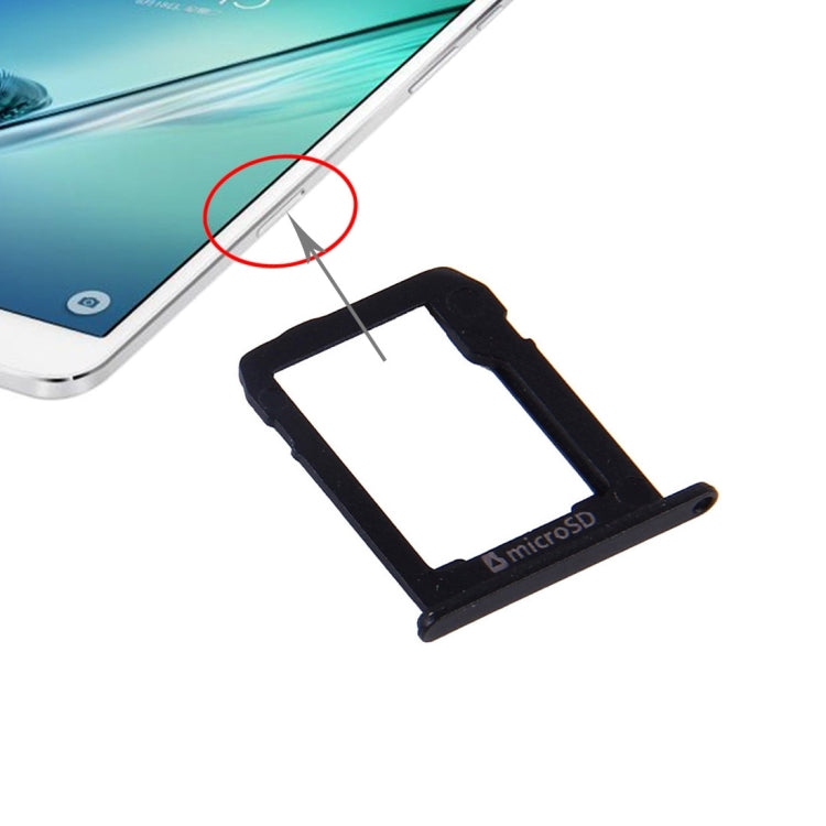 T715 SIM Card Tray and Micro SD Card Tray, For Galaxy Tab S2 8.0 — Black