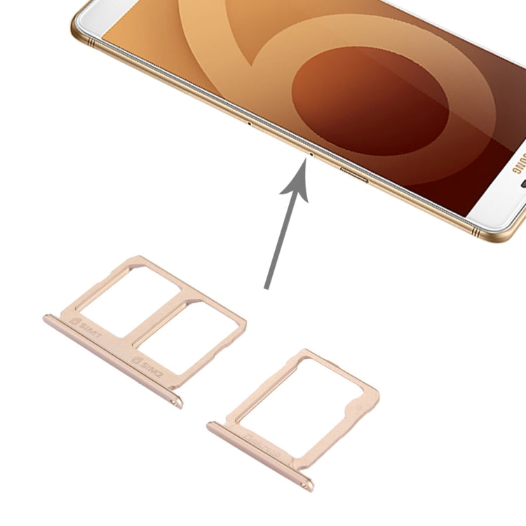 SIM Card Tray + Micro SD Card Tray, Galaxy C9 Pro, For Galaxy C9 Pro / C9000