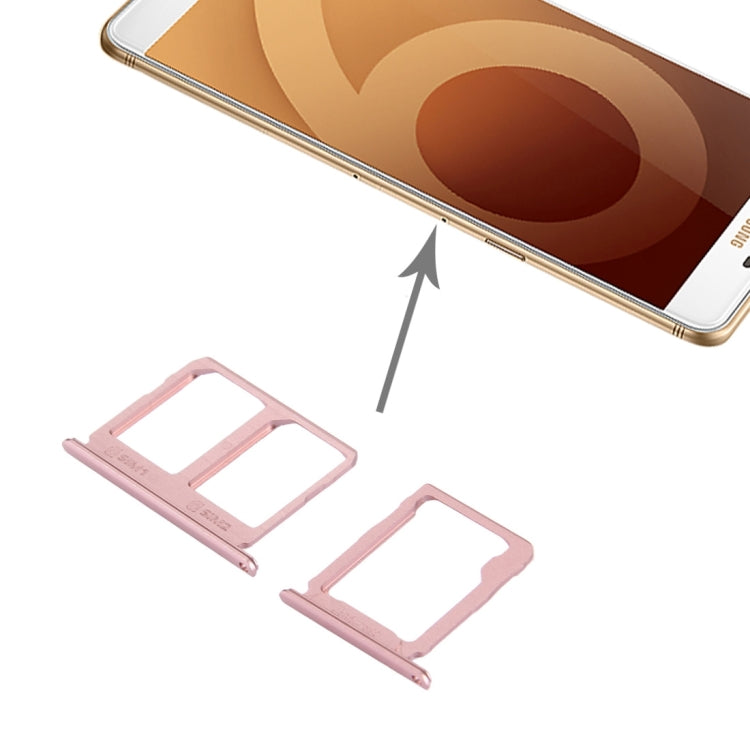 SIM Card Tray + Micro SD Card Tray, Galaxy C9 Pro, For Galaxy C9 Pro / C9000 — view 6