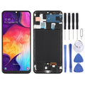 Original Super AMOLED LCD Screen for Galaxy A50 Digitizer Full Assembly with Frame