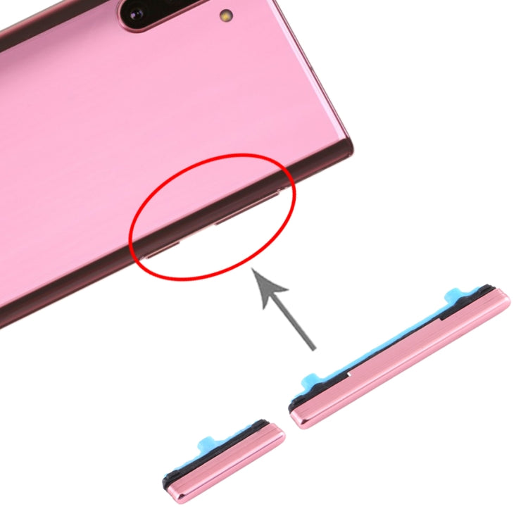 Power Button and Volume Control Button, For Samsung Galaxy Note10 — Silver