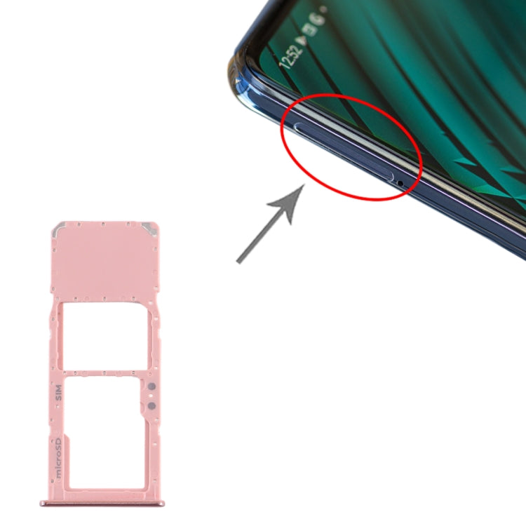 For Samsung Galaxy A51 SIM Card Tray + Micro SD Card Tray