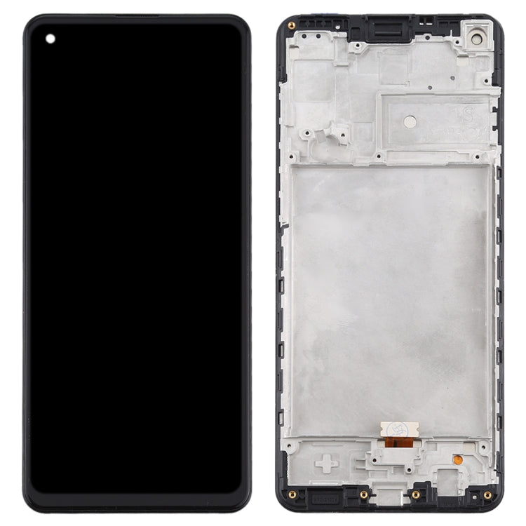 LCD Screen and Digitizer Full Assembly With Frame for Samsung Galaxy A21s / SM-A217