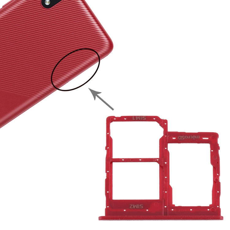 For Samsung Galaxy A01 Core SM-A013 SIM Card Tray + SIM Card Tray + Micro SD Card Tray — view 5