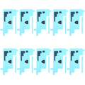 10pcs LCD Digitizer Back Adhesive Stickers, For Samsung Galaxy Note10+