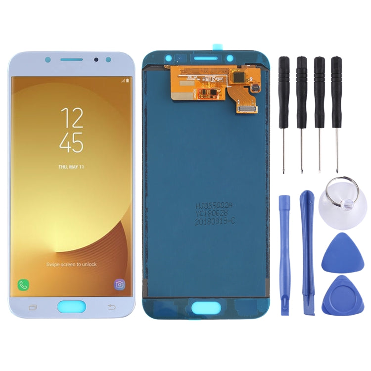 LCD Screen and Digitizer Full Assembly (TFT Material ) for Galaxy J7 (2017), J730F/DS, J730FM/DS — Gold