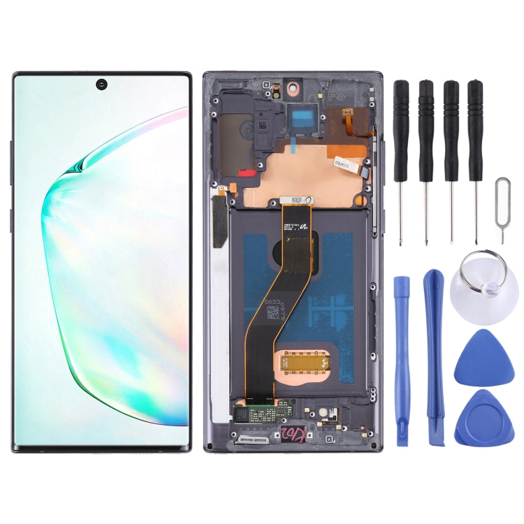 Original LCD Screen and Digitizer Full Assembly With Frame for Samsung Galaxy Note10+ 4G/Note10+ 5G SM-N976/N975 — Black
