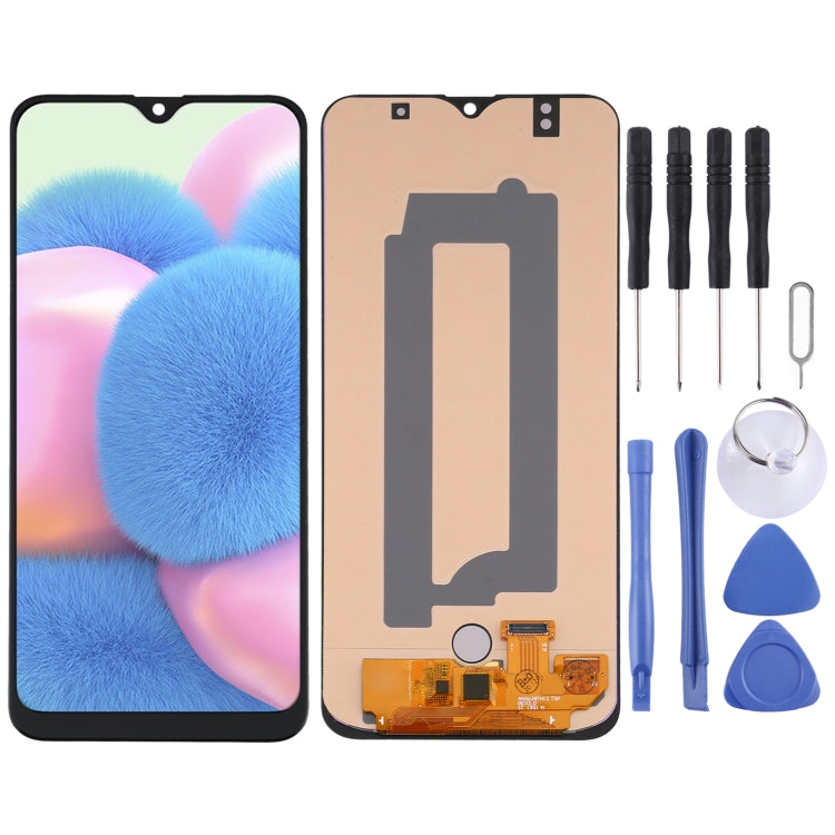 OLED Material LCD Screen and Digitizer Full Assembly for Samsung Galaxy A30s SM-A307