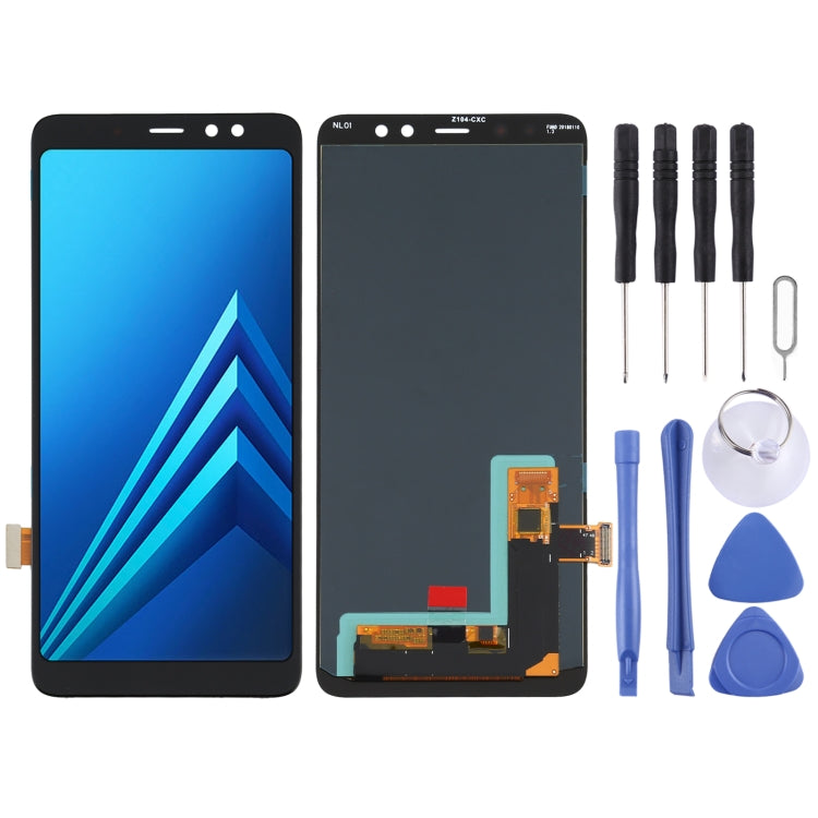 OLED Material LCD Screen and Digitizer Full Assembly for Samsung Galaxy A8+ (2018) SM-A730