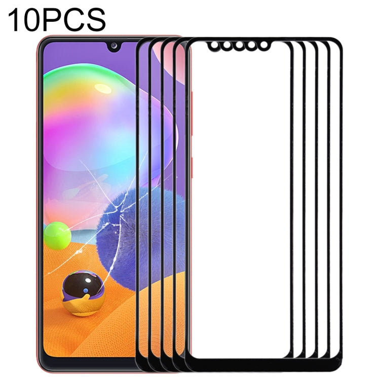 10pcs Front Screen Outer Glass Lens, For Samsung Galaxy A31