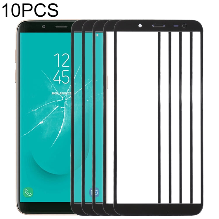 J600F/DS, J600G/DS 10pcs Front Screen Outer Glass Lens, For Samsung Galaxy J6
