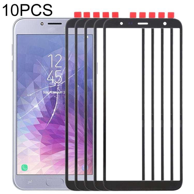 J6+ / J610 10pcs Front Screen Outer Glass Lens, For Samsung Galaxy J4+