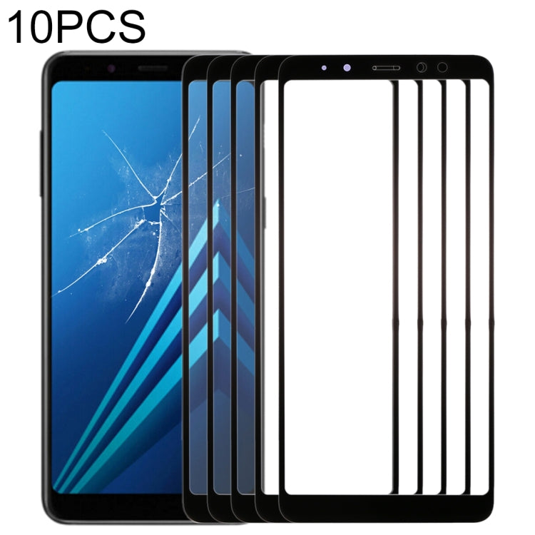 10pcs Front Screen Outer Glass Lens, For Samsung Galaxy A8 (2018)