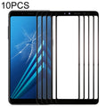 10pcs Front Screen Outer Glass Lens, For Samsung Galaxy A8 (2018)