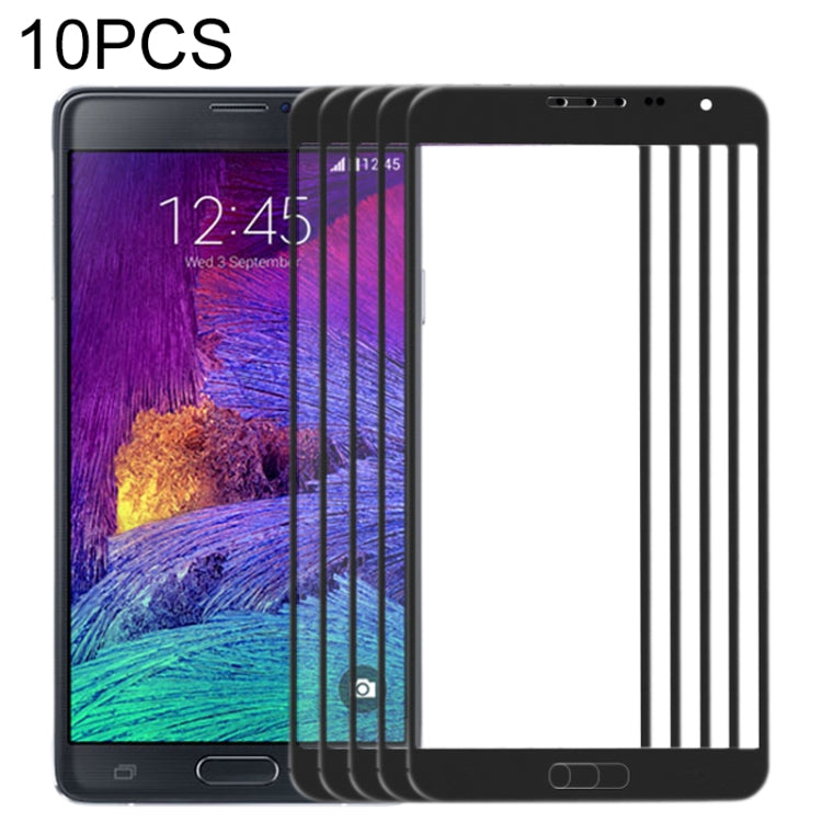 N910 10pcs Front Screen Outer Glass Lens, For Samsung Galaxy Note 4