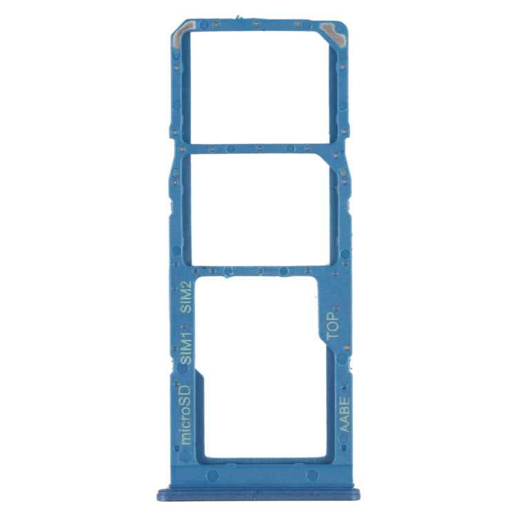 For Samsung Galaxy A12 SM-A125 SIM Card Tray + SIM Card Tray + Micro SD Card Tray — Red