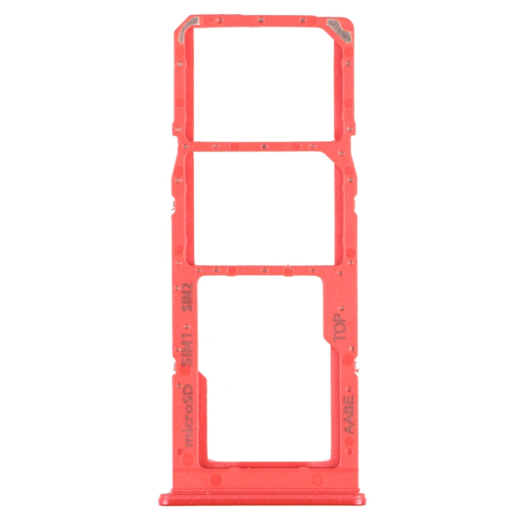 For Samsung Galaxy A12 SM-A125 SIM Card Tray + SIM Card Tray + Micro SD Card Tray — White