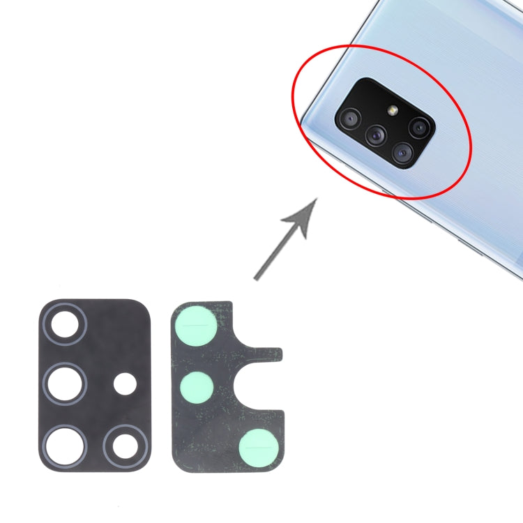SM-A716 10pcs Back Camera Lens, For Samsung Galaxy A71 5G
