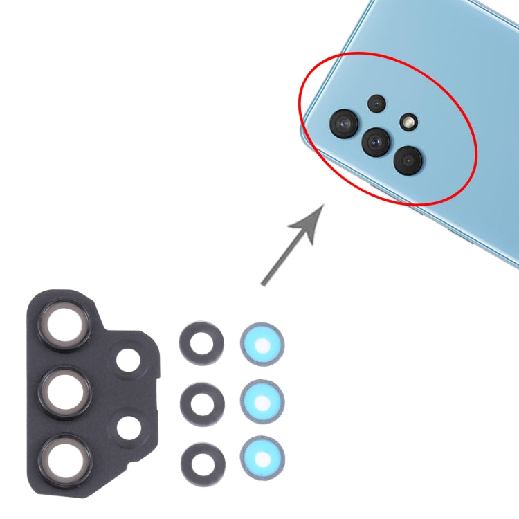 SM-A325 10pcs Camera Lens Cover, For Samsung Galaxy A32