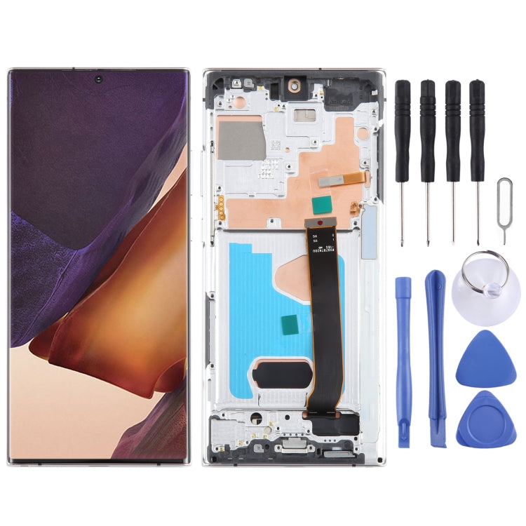 LCD Screen and Digitizer Full Assembly With Frame for Samsung Galaxy Note20 Ultra 4G — Black
