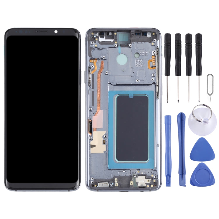OLED Material LCD Screen and Digitizer Full Assembly with Frame for Samsung Galaxy S9+ SM-G965