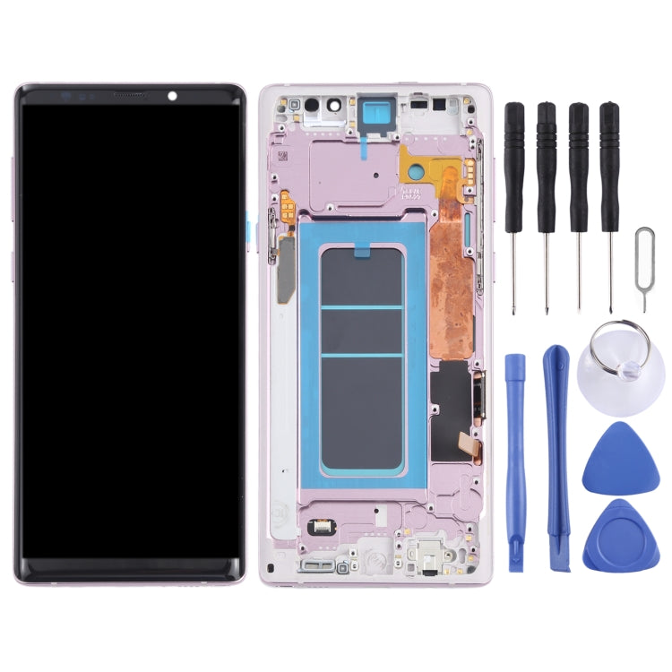 OLED Material LCD Screen and Digitizer Full Assembly with Frame for Samsung Galaxy Note9 SM-N960