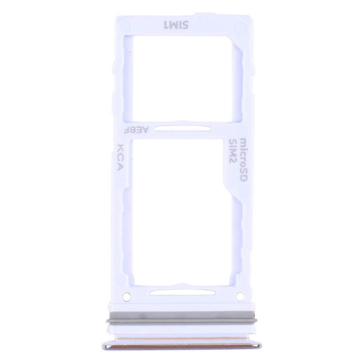 SM-A725 SIM Card Tray + SIM Card Tray / Micro SD Card Tray, For Samsung Galaxy A72 — Silver