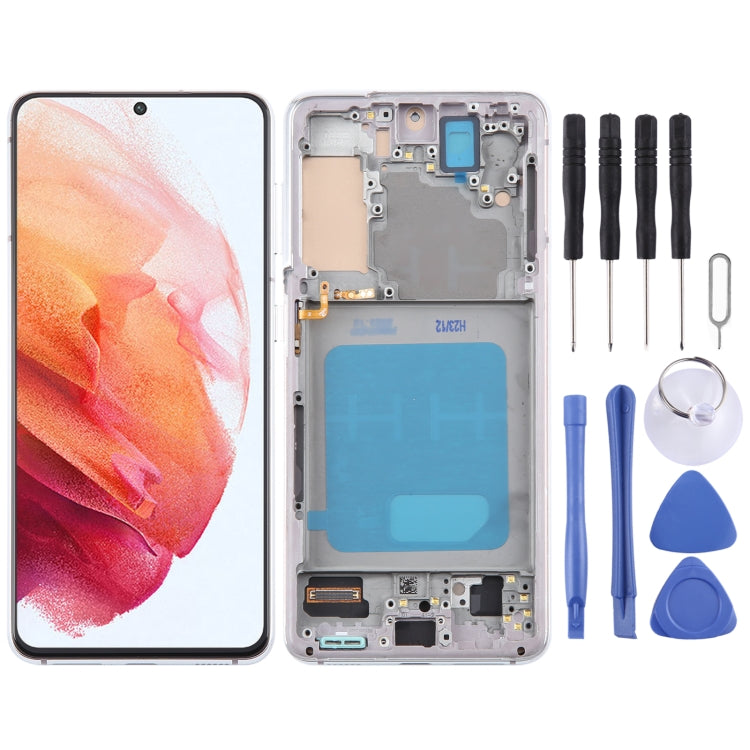 SM-G991 TFT LCD Screen Digitizer Full Assembly with Frame, For Samsung Galaxy S21 5G