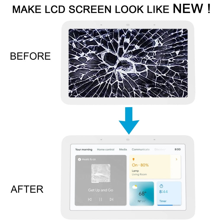 Original LCD Screen with Digitizer Full Assembly, For Google Nest Hub — view 7