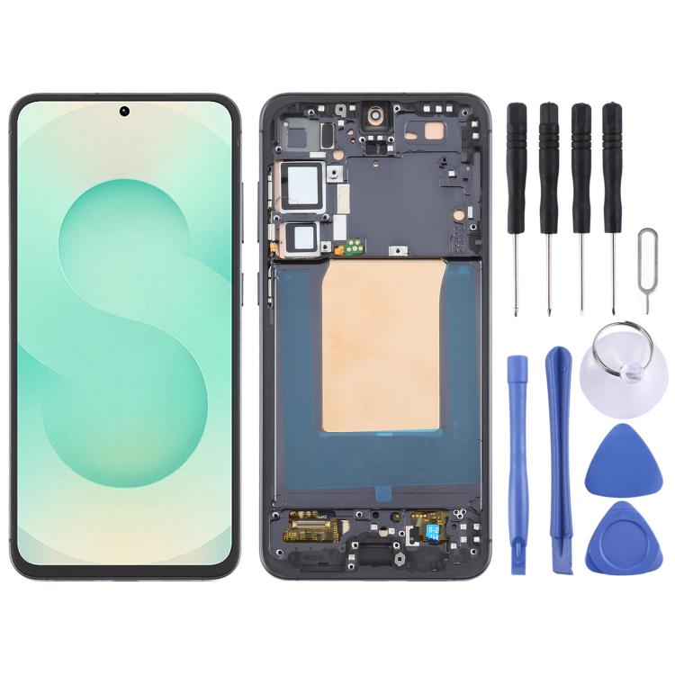 SM-S936B OLED LCD Screen Digitizer Full Assembly with Frame, For Samsung Galaxy S25+