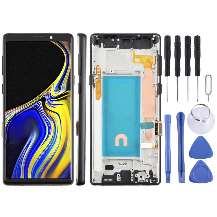 TFT LCD Screen Digitizer Full Assembly with Frame, For Samsung Galaxy Note9 SM-N960F 6.33 inch — Blue
