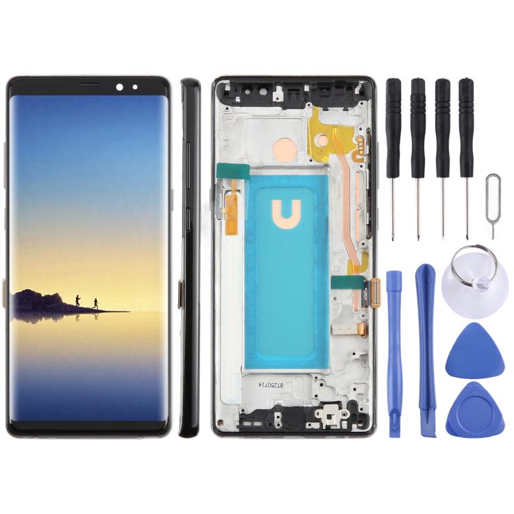 For Samsung Galaxy Note8 SM-N950F 6.25 inch TFT LCD Screen Digitizer Full Assembly with Frame