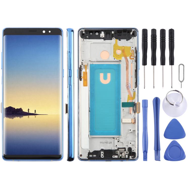 For Samsung Galaxy Note8 SM-N950F 6.25 inch TFT LCD Screen Digitizer Full Assembly with Frame — Silver